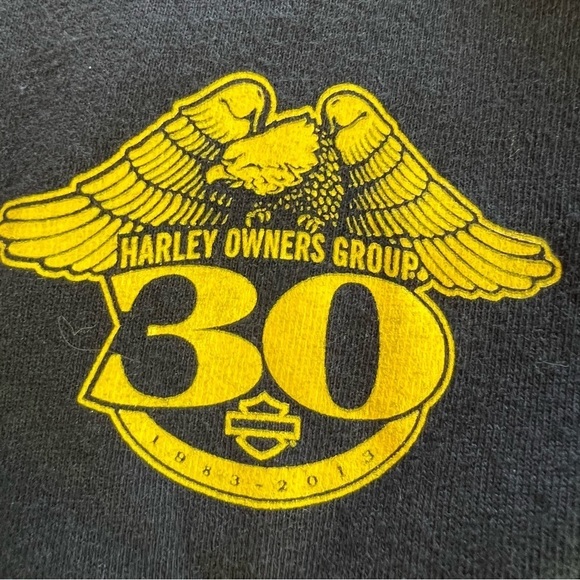 Harley Owners Group Arizona State Rally 2013 Black Long Sleeve T-Shirt Size L - Picture 7 of 15
